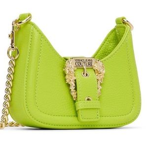 Versace jeans couture bag . 
Couture green crossbody bag.